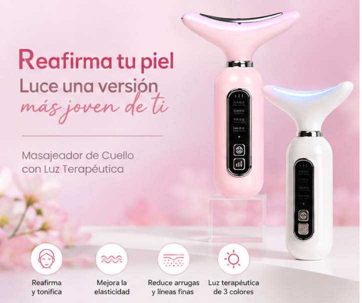 Masajeador Facial Anti Edad LED