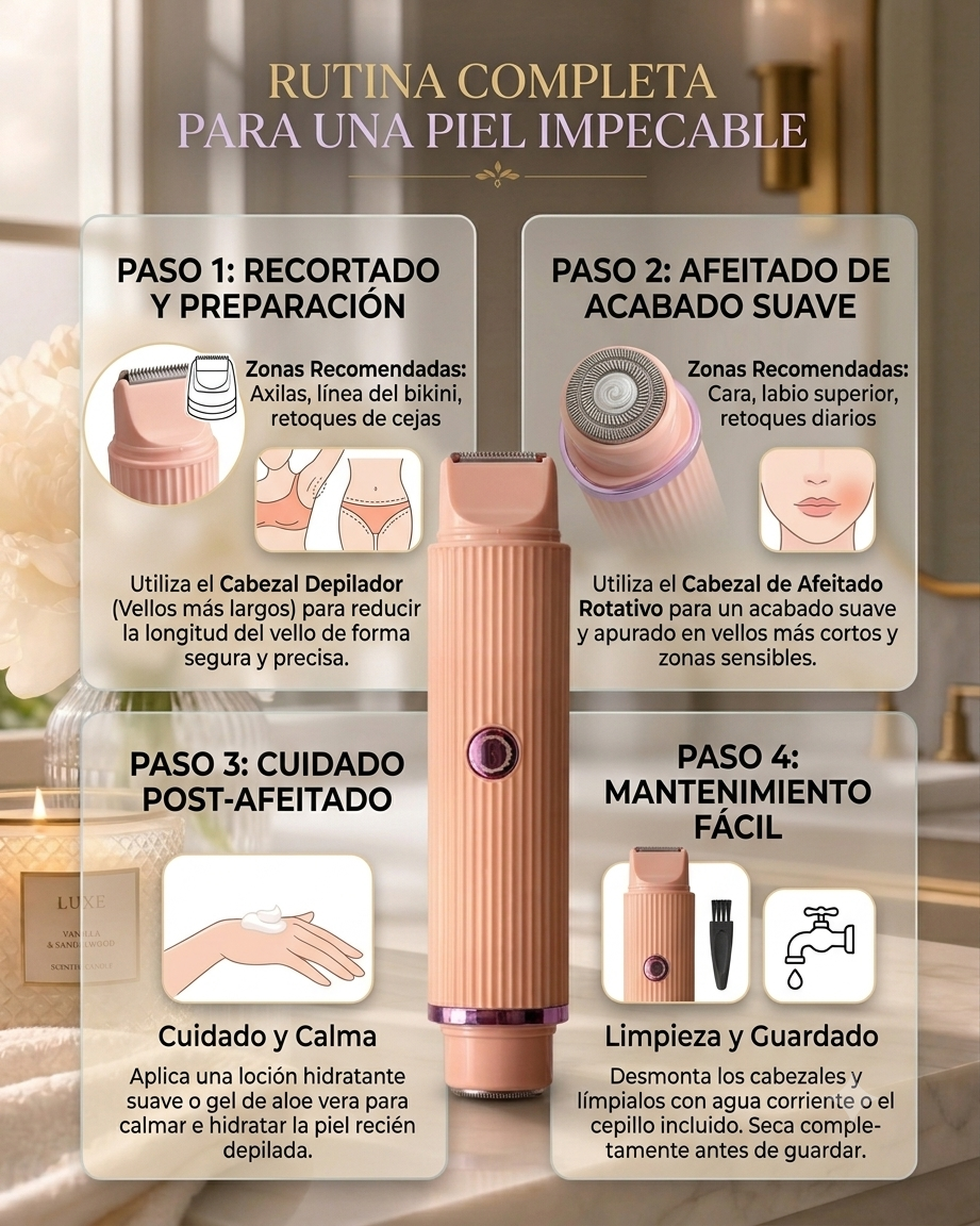 Depilador Femenino 2 en 1  - Resistente al agua