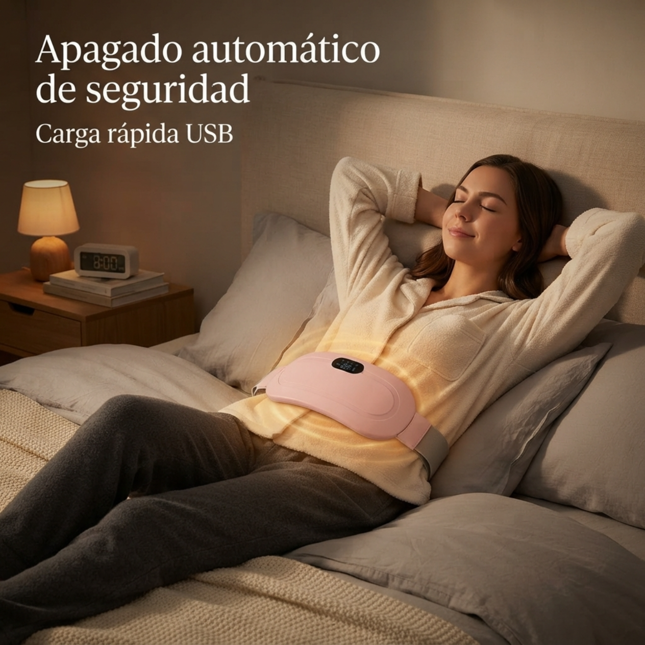 Cinturón alivio térmico menstrual inteligente